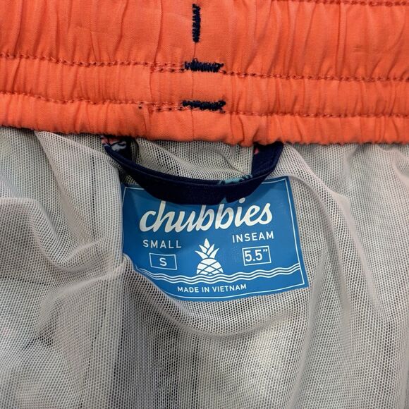Chubbies Swim Trunks Triton of the Seas 5.5" Inseam Swim Shorts Small Summer - Picture 3 of 5